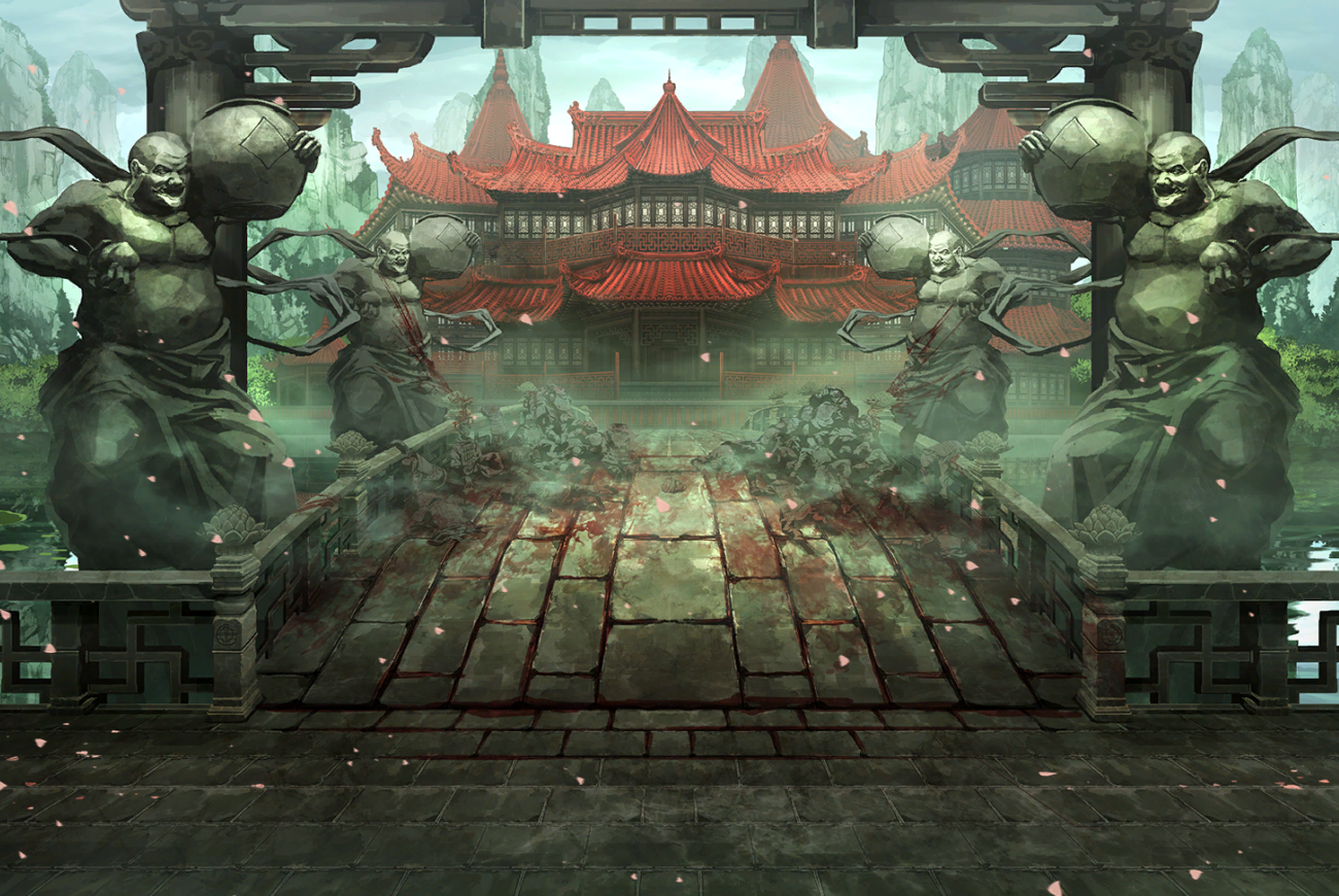 Limbus Company background — Bridge to Tiekan Temple
