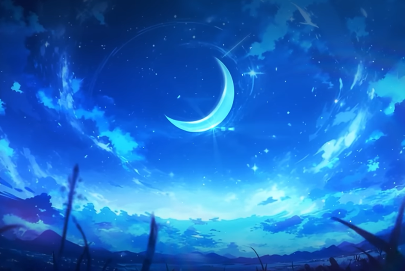 Utaite background — Crescent Moon