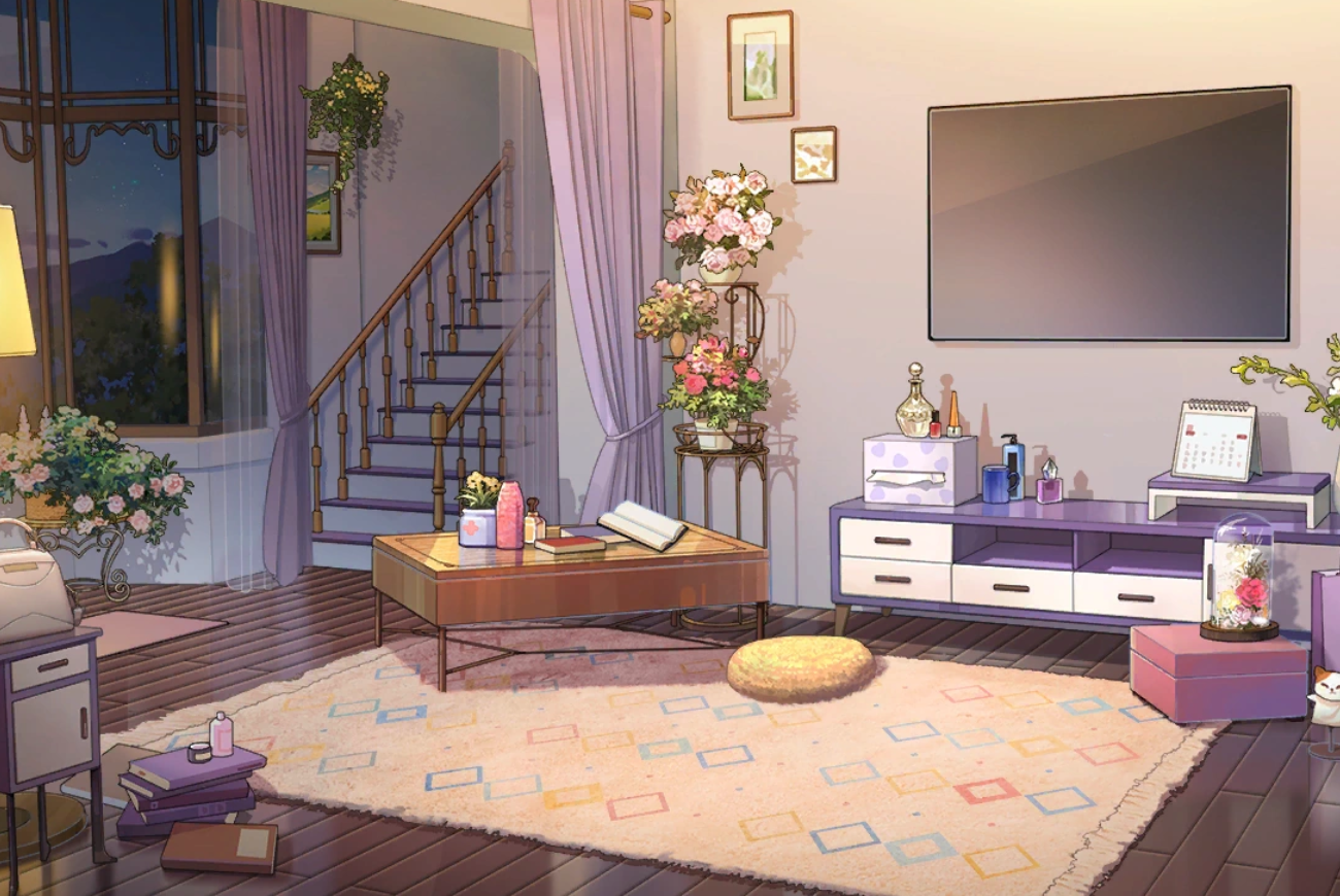 Lovebrush Chronicles background — Living Room