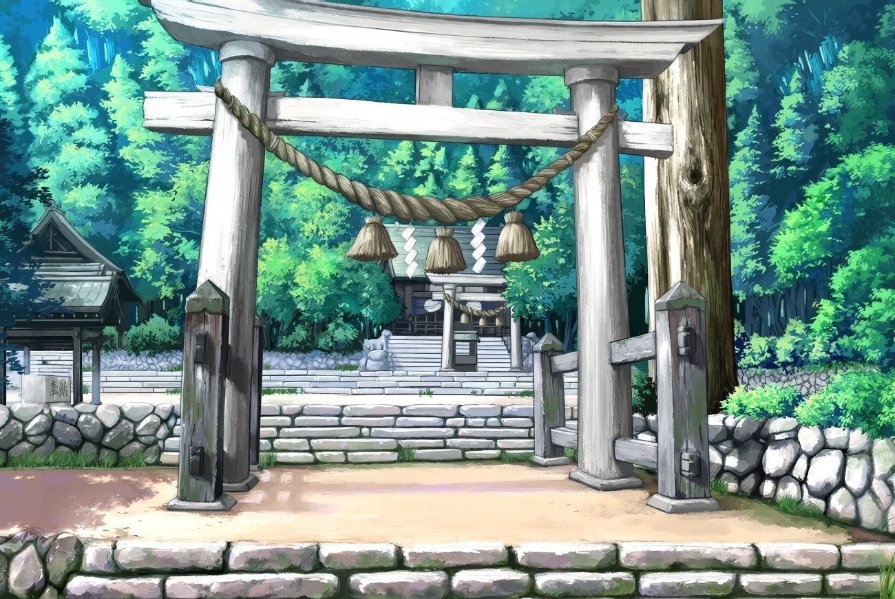 Higurashi background — Hinamizawa Shrine