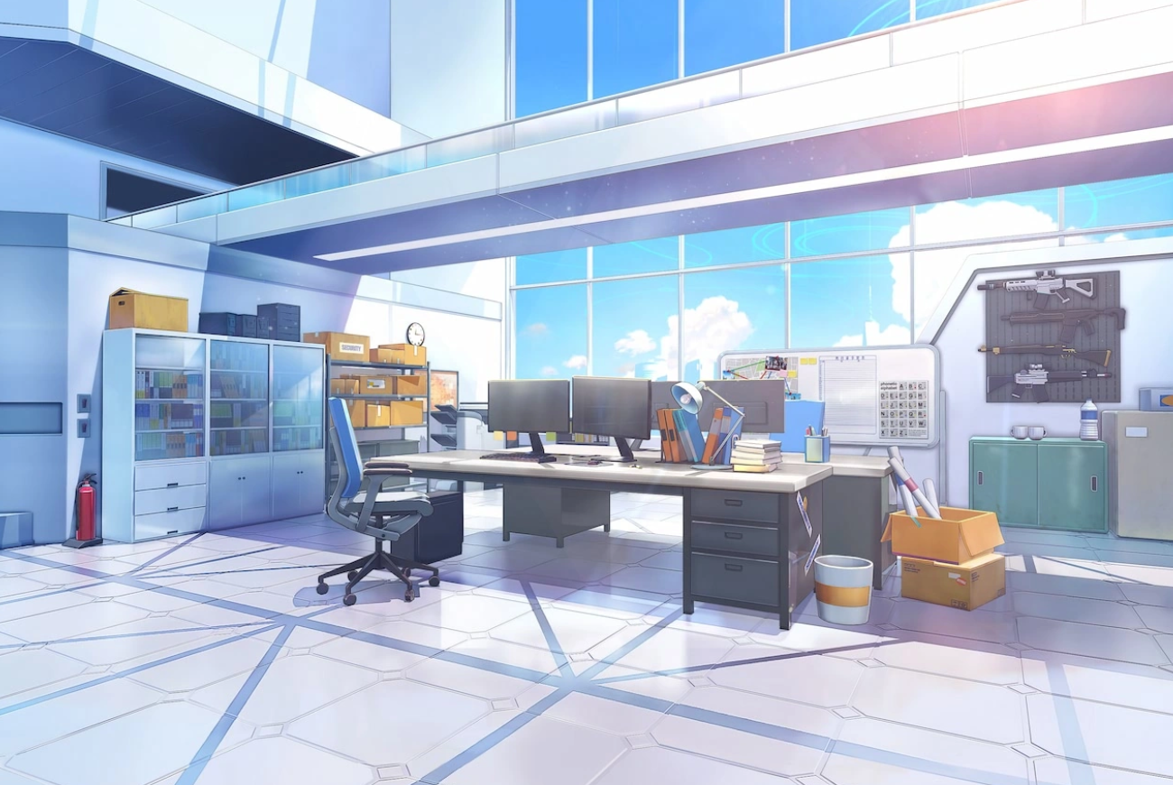 Blue Archive background — Office Day