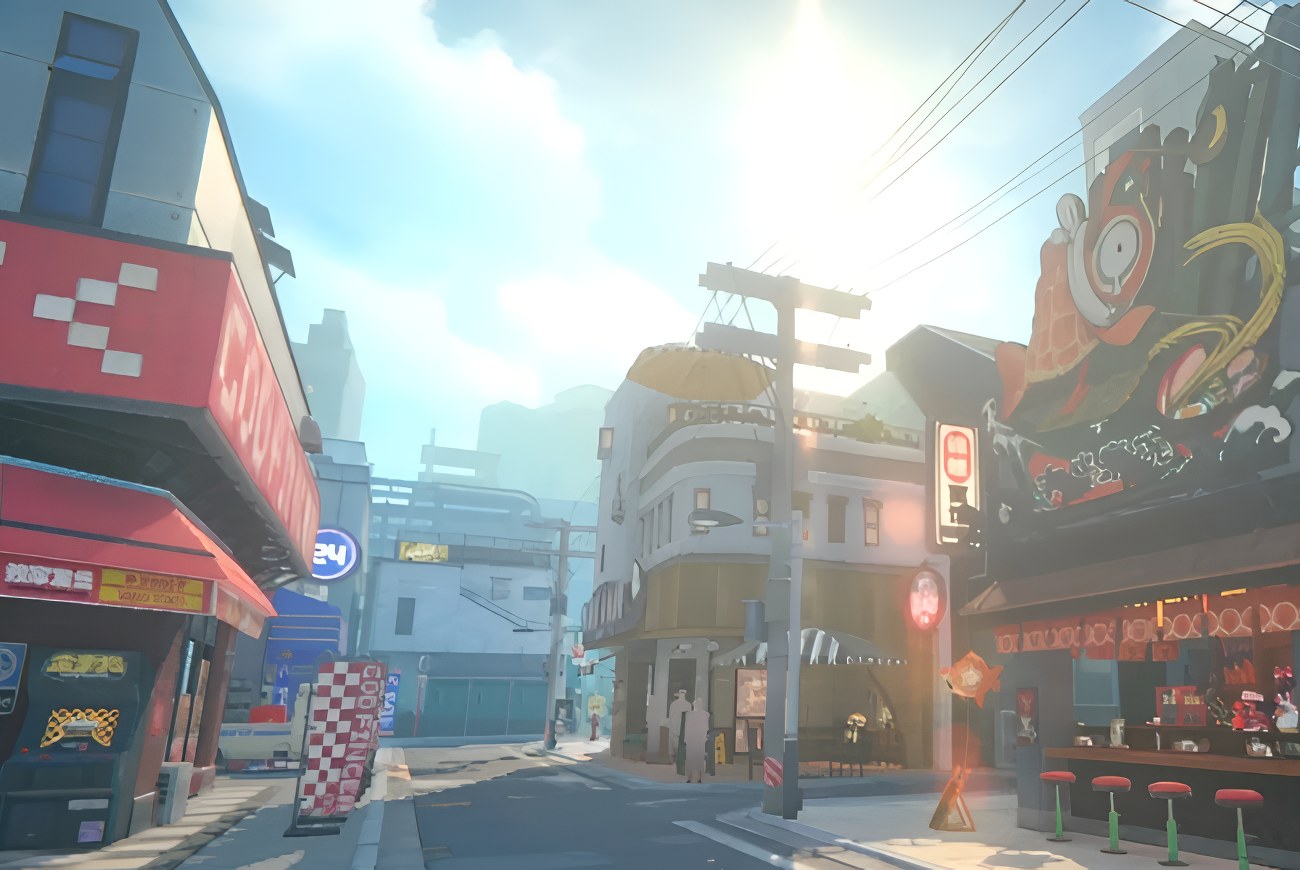 Zenless Zone Zero background — New Eridu