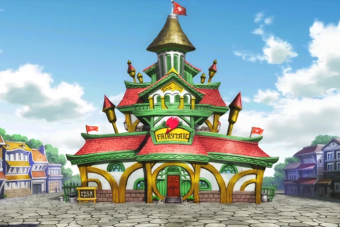 Fairy Tail background — guild hall