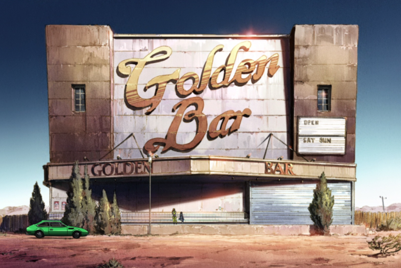 Lupin III background — Golden Bar