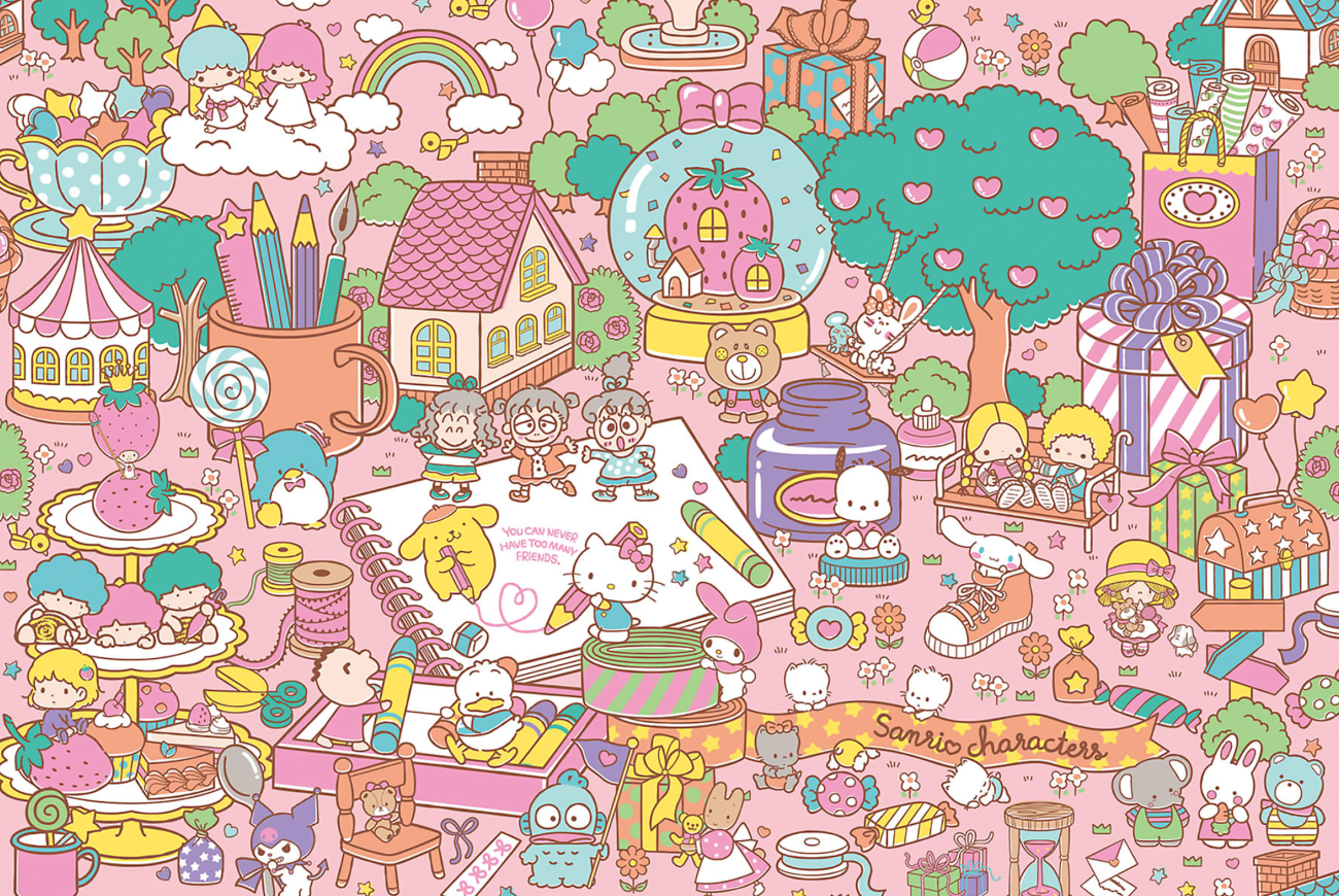 Sanrio background — Friends