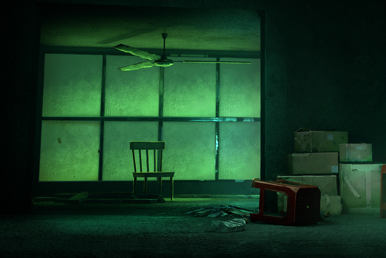 Under the Greenlight background — Abandoned Building
