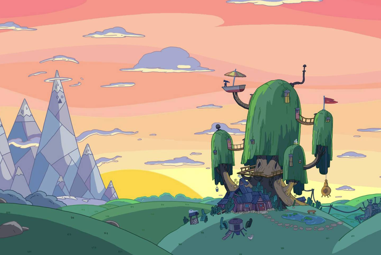 Adventure Time background — The Tree Fort