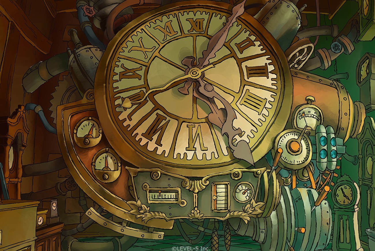 Professor Layton background — Unwound Future