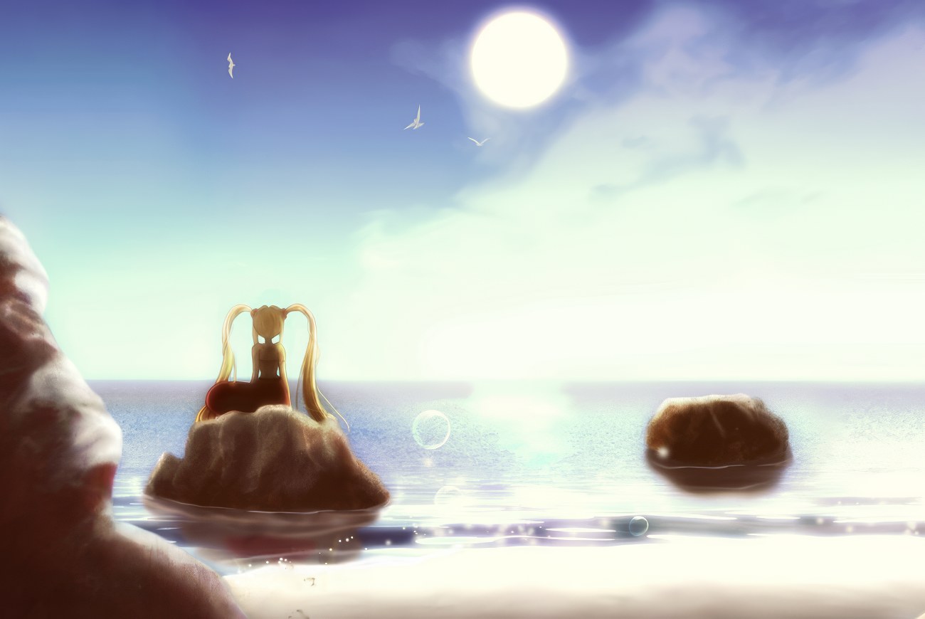 Pichi Pichi Pitch Mermaid Melody background — Pacific Beach