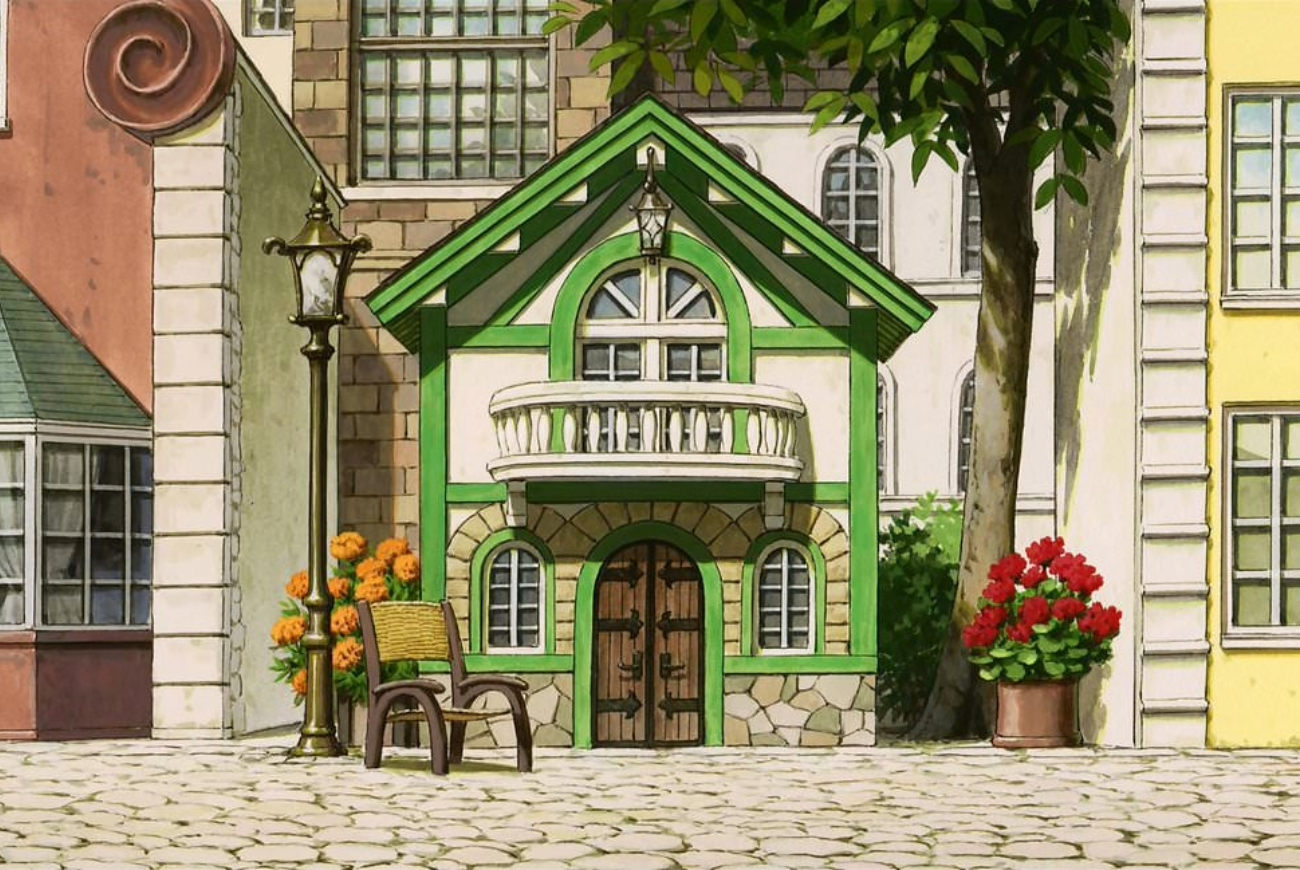 The Cat Returns background — Cat Cafe