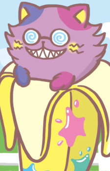 Scientist Bananya — Bananya card artwork