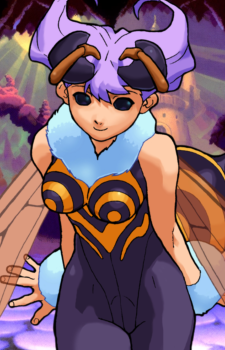 Q-Bee — Darkstalkers card artwork