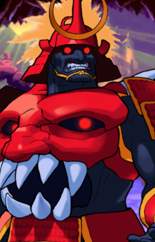 Bishamon — Darkstalkers card artwork