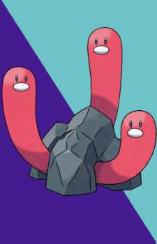 Wugtrio — Pokemon card artwork