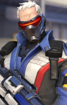Soldier: 76 — Overwatch card artwork