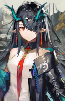 Dusk — Arknights card artwork