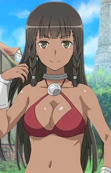 Tione Hiryute — DanMachi card artwork