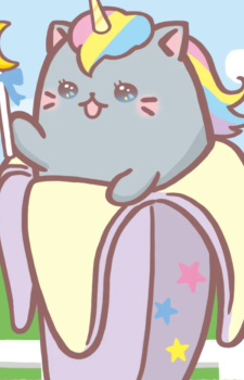 Night Rainbow Bananya — Bananya card artwork
