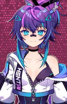 Projekt Melody — Vtuber card artwork