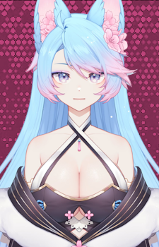 Silvervale — Vtuber card artwork
