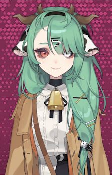 Crelly — Vtuber card artwork