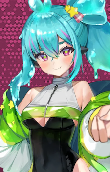 PiaPiUFO — Vtuber card artwork