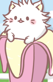 Long haired Bananya — Bananya card artwork
