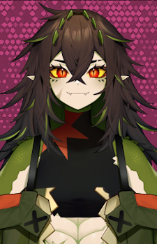Kairyu Crocodile — Vtuber card artwork