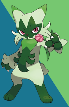 Floragato — Pokemon card artwork