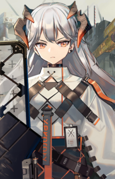 Saria — Arknights card artwork
