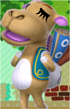 Saharah — Animal Crossing card artwork