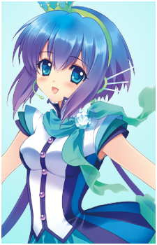Aoki Lapis — Vocaloid card artwork