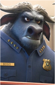 Chief Bogo — Zootopia card artwork