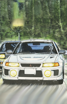 Mitsubishi LanEvo V — Initial D card artwork