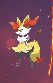 Braixen — Pokemon card artwork
