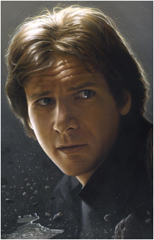 Han Solo — Star Wars card artwork