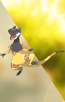 Heliolisk — Pokemon card artwork