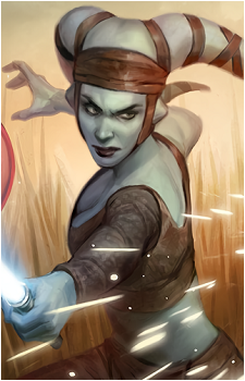 Aayla Secura — Star Wars card artwork