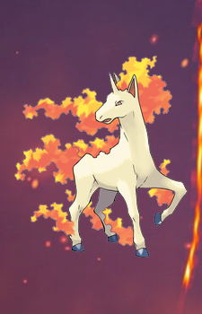 Rapidash — Pokemon card artwork