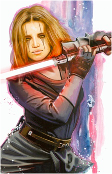 Darth Zannah — Star Wars card artwork