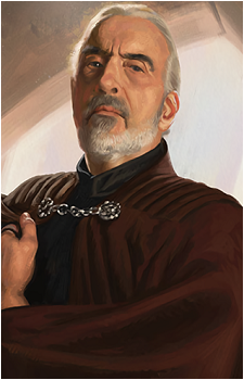 Count Dooku — Star Wars card artwork