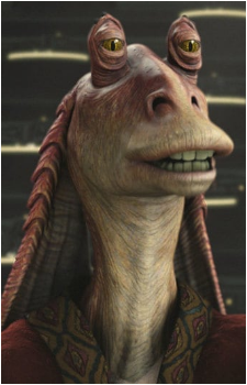 Jar Jar Binks — Star Wars card artwork
