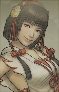 Okuni — Samurai Warriors card artwork