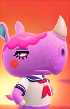 Renee — Animal Crossing card artwork