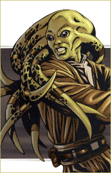 Kit Fisto — Star Wars card artwork