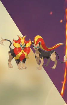 Pyroar — Pokemon card artwork