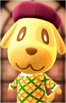 Goldie — Animal Crossing card artwork