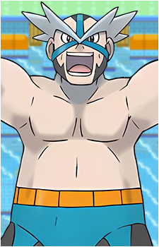 Crasher Wake — Pokemon Characters card artwork