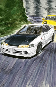 Honda Integra Type R — Initial D card artwork