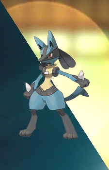 Lucario — Pokemon card artwork